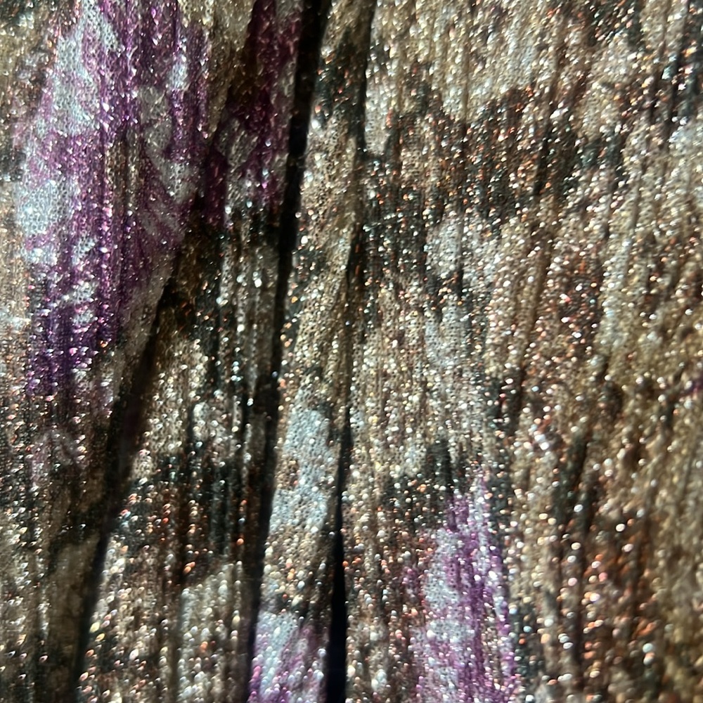 For Love and Lemons Wynne long sleeve maxi dress NWT metallic - Picture 7 of 15
